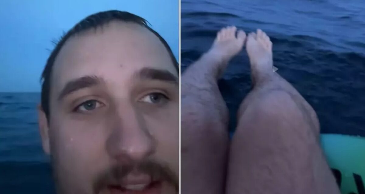 Michigan man floats down river until Coast Guard finds him