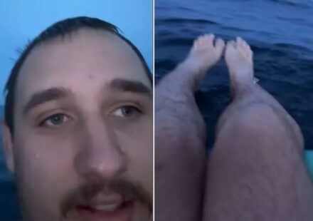 Michigan man floats down river until Coast Guard finds him
