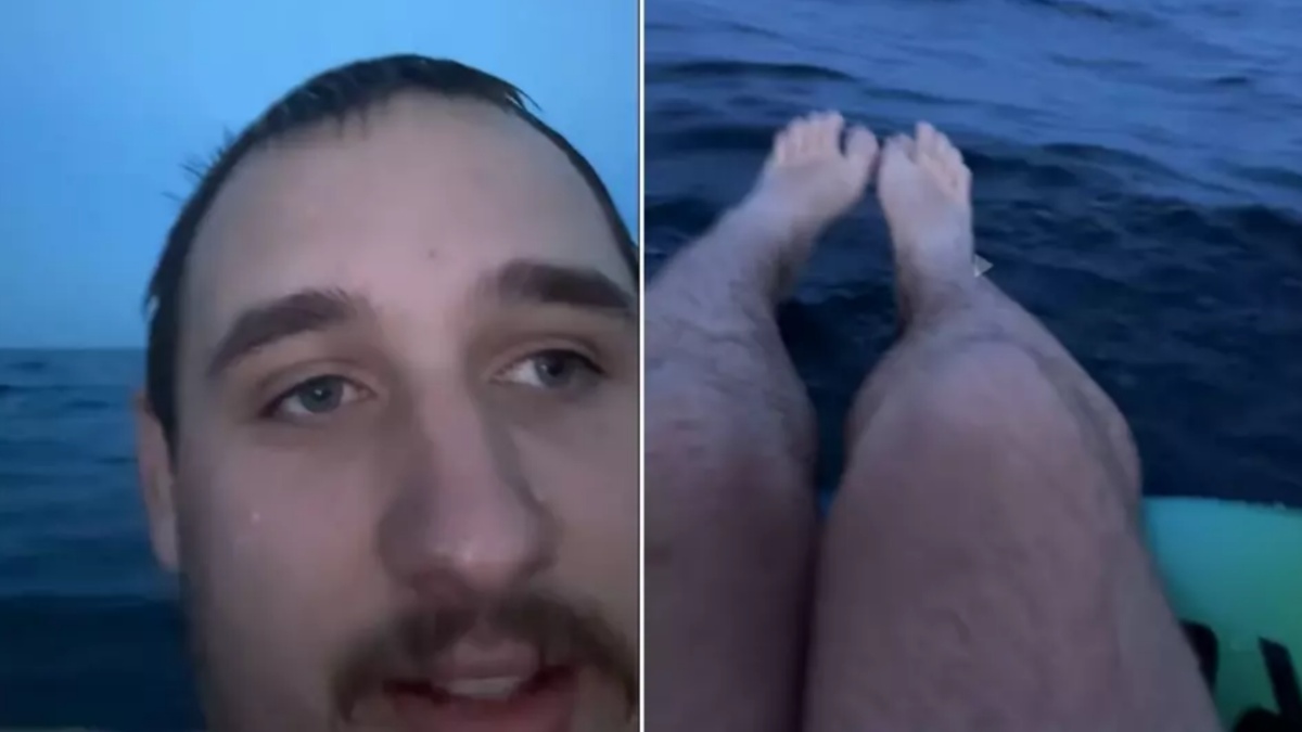 Michigan man floats down river until Coast Guard finds him