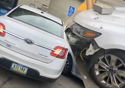 Iowa Driver Forgets How To Park Their Car