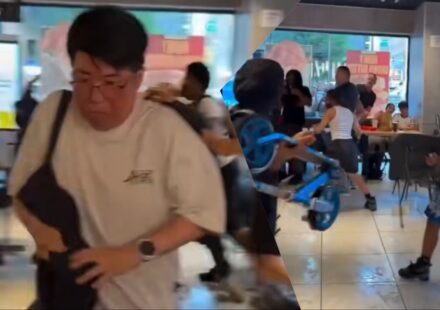 Massive New York McDonald's Brawl