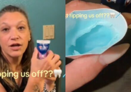 Mom and daughter cut open toothpaste tube to test shrinkflation theory