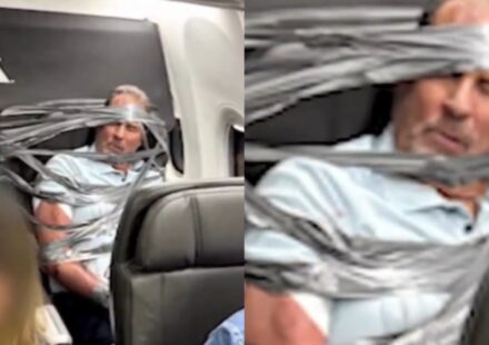 Unruly aircraft passenger restrained on American Airlines flight
